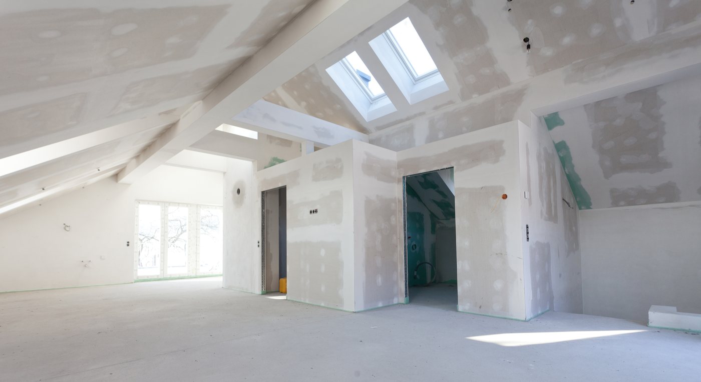 Dachausbau mit sichtbarer Holzkonstruktion
